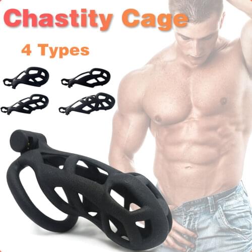 3D Design Male Cobra Chastity Device Kit Sex Toys For Men Cock Cage Penis Ring Plastic Sleeve Lockable BDSM Adult Games Sex Shop