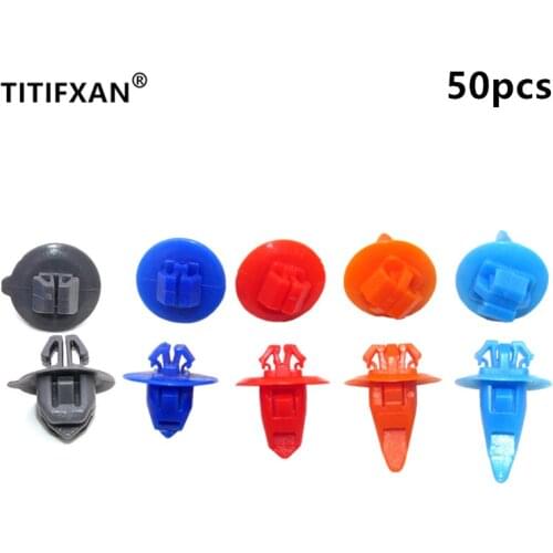 50PCS Auto fender door skirt trim panel plastic fastener clip For Toyota Land Cruiser Prado 4Runner FJ Cruiser Highlander RAV4