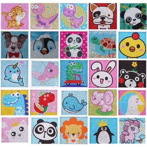 Crystal Diamond Painting Christmas DIY 5D Diamond Embroidery Cross Stitch Diamond Mosaic Cartoon animal pattern Home Decoration