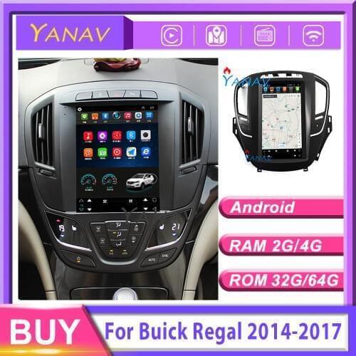 Car dvd player vertical screen car GPS navigation multimedia player For-Buick Regal 2014-2017 Tesla style car video player auto