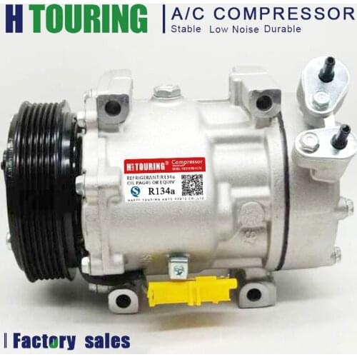 Sanden SD7V16 Auto AC Air Conditioning Compressor for CITROEN XSARA N1 N2 N0 1997- 6453YN 6453SE 6453TG 648724 648726 9800851980