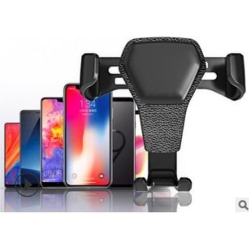 Car Mobile Phone Holder Universal In car air vent Clip Bracket No Magnetic Holder For Smartphone Gravity Black White GPS Bracket
