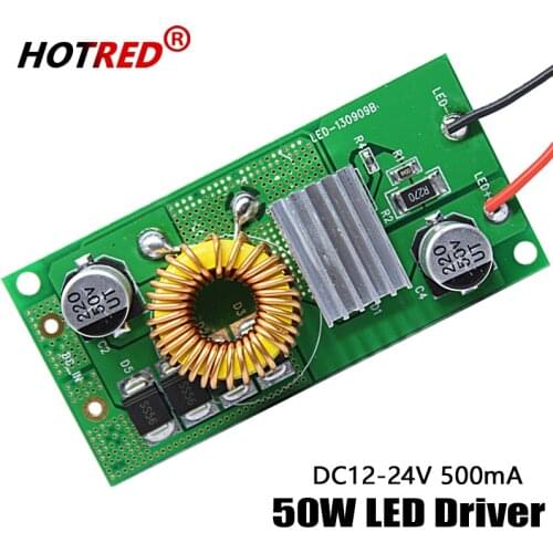 Freeshipping!2pcs 12V 50W LED Driver for50W 30-36V 1500mA high Power 50w led chip transformer for spot light/flood light