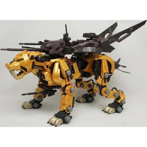 BT 1/72 ZOIDS Saber tiger gold Gundam Assembled model Anime Action Figure Toys assembly Birthday Christmas gift