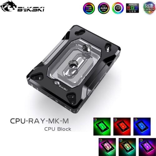 Bykski PC water cooling Radiator cpu cooler Water Block for AMD Ryzen 3/Ryzen5/Ryzen7/ThreadPipper/AM3/AM2/FM2/FM1 CPU-RAY-MK-M