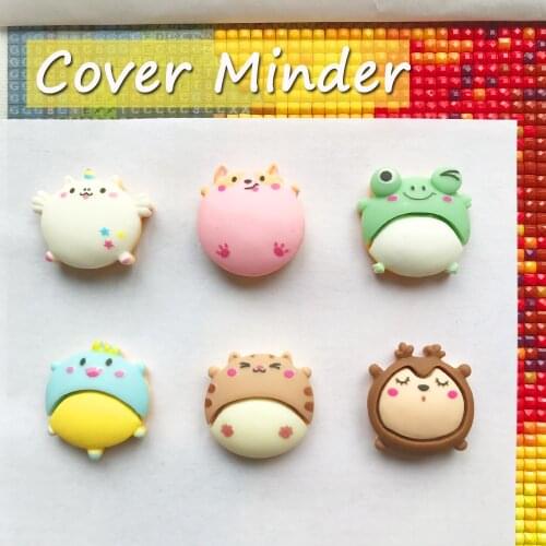 Diamond Painting Cover Minder Lovely Animal Design Cover Holder DIY Painting with Diamonds Accessories