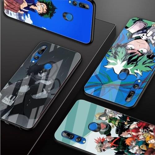 My Hero Academy Tempered Glass Phone Case For Huawei honor 8X 9 10i 20i 20Lite 20Pro 30 Pro Cover Shell