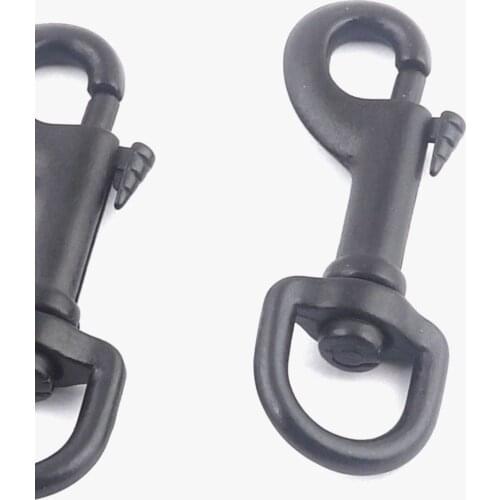 Black Swivel Clasp Claw Trigger Snap Hook Lobster Clasp Lanyard Keychain Hardware Handbag Making Dog Collar Purse Clip
