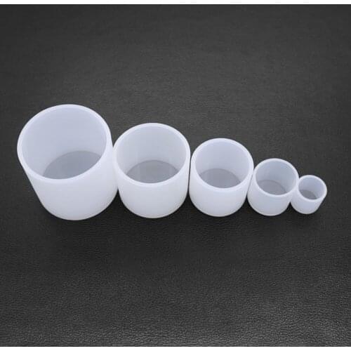 Cylindrical Candle Mould Handmade Silicone Wax Modeling Small Craft Flower Planter Concrete Cement Clay Molds