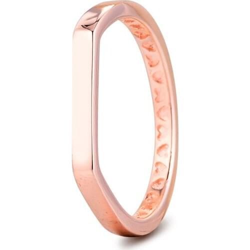 2020 New 925 Sterling Silver Rings Logo Bar Stacking Ring Engagement Wedding Statement Jewelry for Women Gift anillos Wholesale