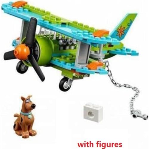 127pcs Mystery Adventures PLANE Building Blocks 75901 Scoobys Doo Model Toys For Children Christmas birthday Educational Gifts