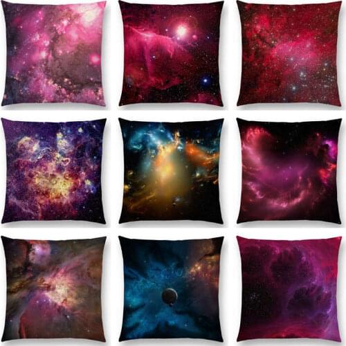 Beautiful Night Starry Sky Stars Gorgeous Nebula Dreamy Galaxy Universe Cushion Cover Car Home Decor Sofa Throw Pillow Case
