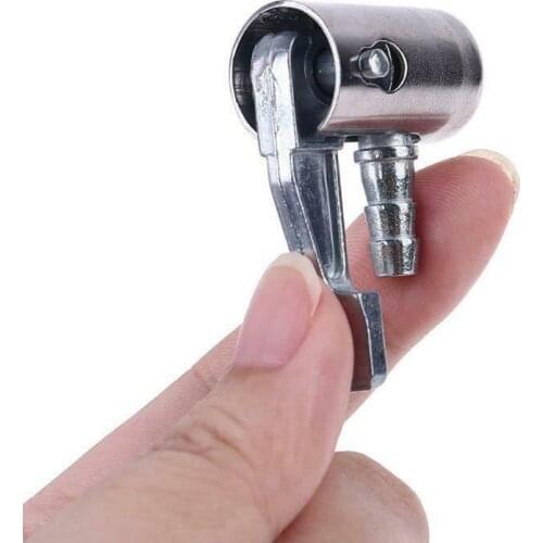 1/4" Lock On All Metal Air Chuck Mini Air Compressor Portable Tire Inflator Tire Chuck with Barb Connector Repair Inflate Chuck