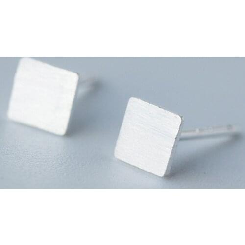 Fashion Prevent Allergy Square Stud Earrings for Women Wedding Earrings Jewelry Accessories Brincos A052