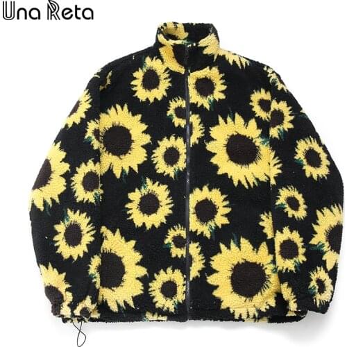 Una Reta Print Men Jacket New Winter Coat Men Clothing Lambswool Zipper Parkas Plus Size Black Mens Jacket