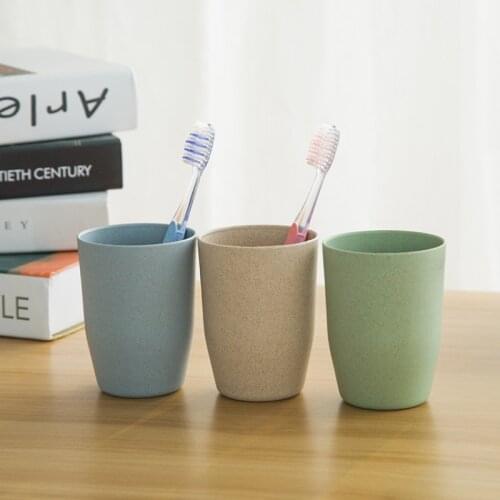 Solid Color Brushing Toothbrush Holder Cup Storage Plastic Creative Cartoon Travel Bathroom Tumblers Pendant Household Supplies