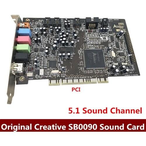 Original disassemble Creative Sound Blaster Audigy SB0090 PCI 5.1 Channel Sound Card 1pcs free shipping