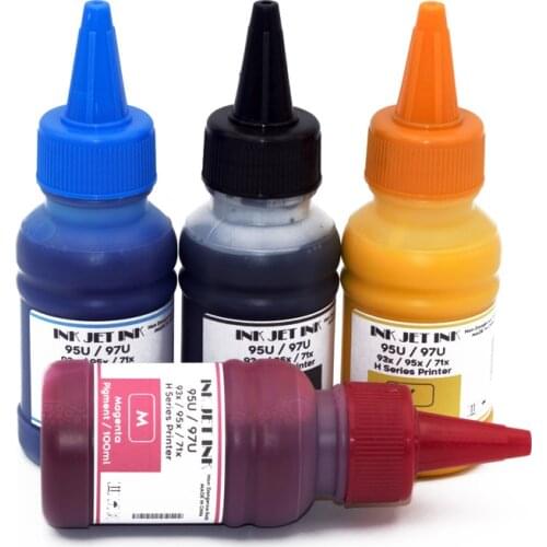 4 Color 100ml Pigment Ink for HP670 for HP Deskjet Ink Advantage 3525 5525 4615 4625 Printer