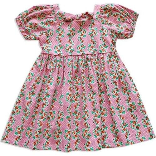 Girl Dress 2021 New Baby Dresses Pattern Print Lemon Cartoon Birthday Dress Female Baby Summer Clothes Kids Girl Clothes