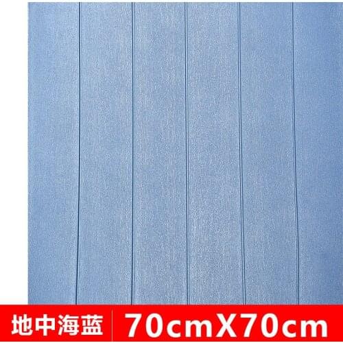 Self-adhesive wallpaper Stickers 3D TV Background Living Room Decoration Waterproof Wood Grain Wall Sticker Home Decor