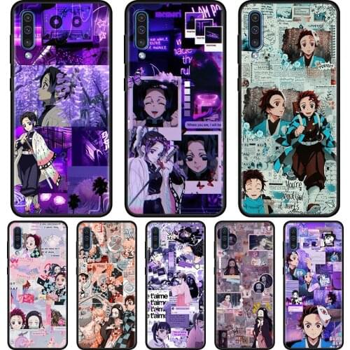 Case For Samsung Galaxy A50 A70 A10 A20e A30 A40 A20s A10s A10e A80 A90 A60 A30s TPU Shell Silicone Cover Demon Slayer Anime