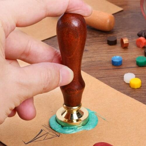 Delicate Scrapbooking Album Decor Craft Sealing Wax Stamp Classic Texture Creative Portable DIY Plants Pattern Seal Sta