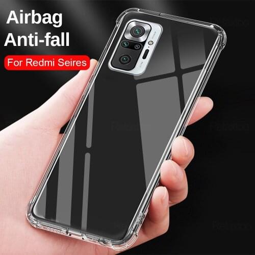 Ultra Thin Clear Phone Cases For Xiaomi redmi note 10 Pro Silicone Soft Back Cover For Xiaomi redmi note 8t pro redmi9 a c
