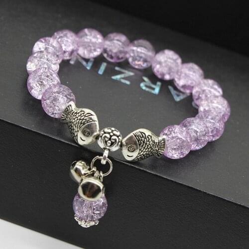 Korean pop flower crystal fashion bracelet for women female small fresh Pisces bead bracelet fashion jewelry Accessories present