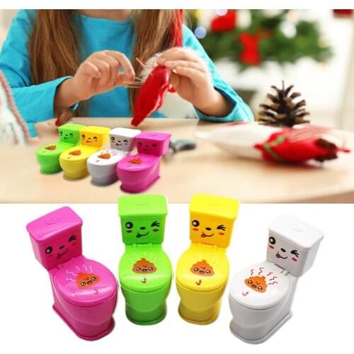 Mini Funny Water Jet Spray Toilet Model Child Spoof Trick Toy Decompression Prop
