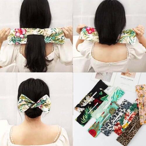 20 Colors Deft Bun Women Hair Styling Headband Hair Twist French Stylish Donut Bun Maker Creative Fabric Hair-Braiding Tools