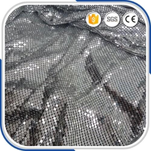 Wonderful metal mesh sequin fabric