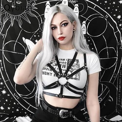 Cartoon Beauty Print Tee Shirt Femme 2021 Summer New Fashion Punk Funny T Shirts Women Round Neck T-shirt Women