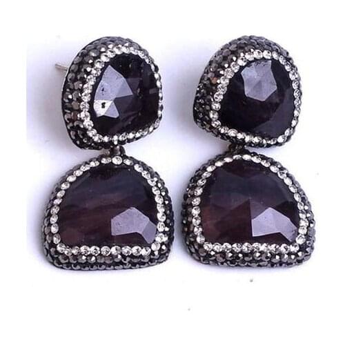 Women Tiger Eye Handmade Silver Special Design Gift Earrings, Silver Earrings, Handmade Gemstone Earrings