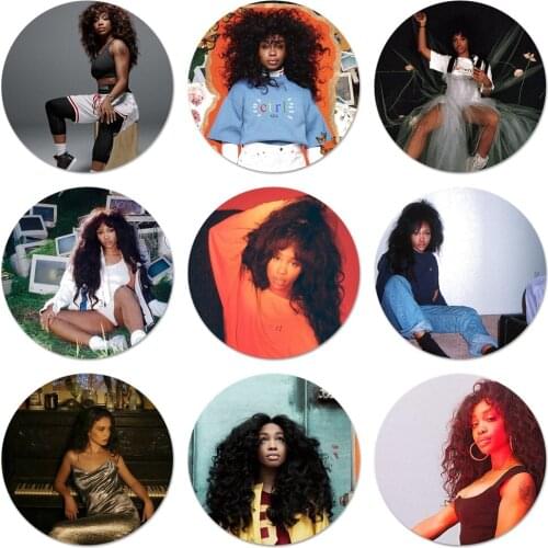 58mm SZA Ctrl Poster Icons Pins Badge Decoration Brooches Metal Badges For Backpack Decoration