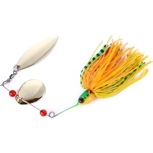 1pcs Spinner Bait 16G Metal Lure Hard Fishing Lure Spinner Lure Spinnerbait Pike Swivel Fish Tackle Wobbler Fishing