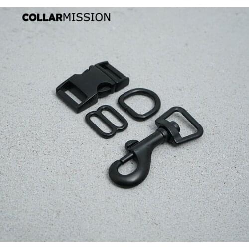 10pcs/lot (metal(metal buckle+adjust buckle+D ring+metal dog clasp/set) DIY dog collar 15mm webbing sewing accessory 8 kind