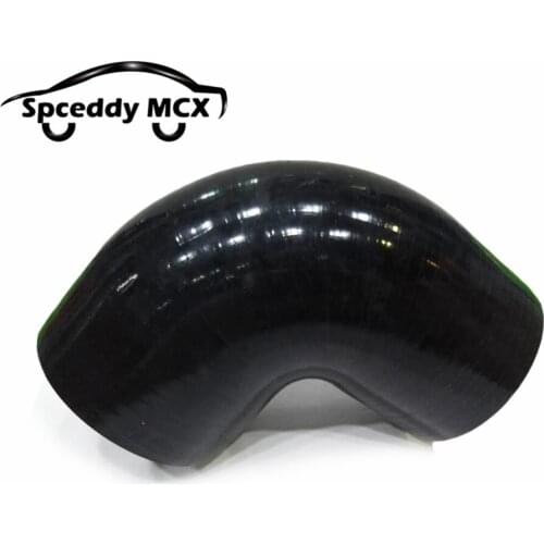 3.0" 76mm 0 Degree Straight Silicone Intercooler Turbo Intake Pipe Coiupler Hose Black Red Color 3.5inch 90mm Bend Hose Tube