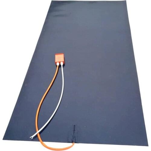 920*1620*1.5mm 220v 5000w black silicone heater for solar panel adhesive 1 side digital thermostat on wire 1000mm lead wire