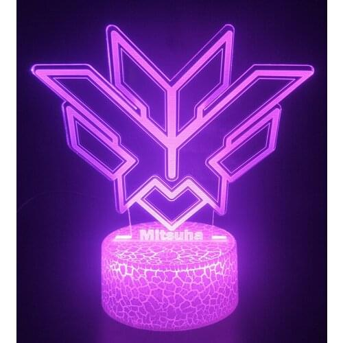 Anime Mitsuha 3D Lamp Nightlight Touch Sensor Hot Selling Personalized Visual Light Effect Led Night Light Lamp Battery Operated