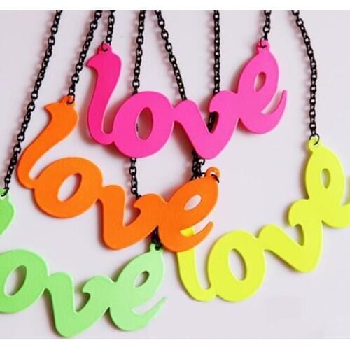 Letter chain love tag necklace accessories jewelry necklace First Love Round Tag Pendant Necklace for Girlfriend 2021 HOT