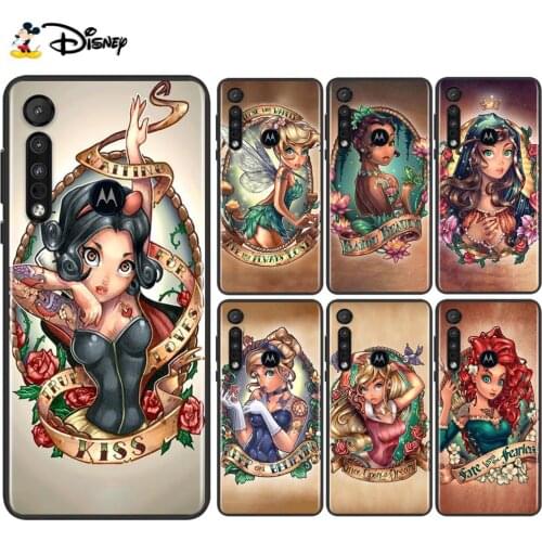 Disney Princess For Motorola Edge G Stylus ONE Fusion Marco Hyper G9 G8 E7 E6 Plus PLAY Power Lite Phone Case