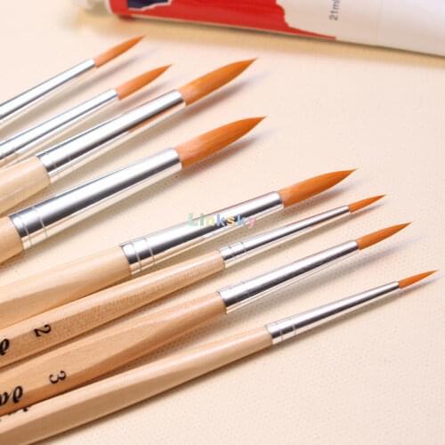 Da Vinci Student Series 303 Junior Paint Brush, Round Elastic Synthetic with Lacquered Non-Roll Handle,Professional Art supplies