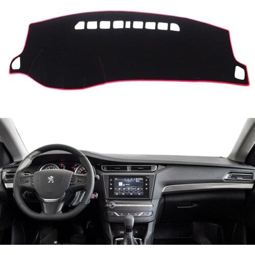 For Peugeot 408 2014 2015 2016 Auto Dashboard Cover Mat Pad Anti-UV Sun Shade Cushion Instrument Protect Carpet Car Accessories