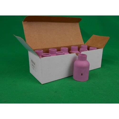 57N74 #8 Gas Lens Extra Large Cups TIG Alumina Nozzle Fit SR DB WP 17 18 26 TIG Welding Torch 10PK