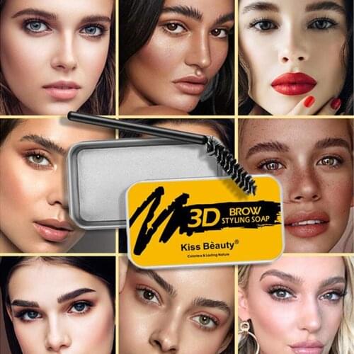 Eyebrow Styling Gel Eyebrows Sculpt Lift Soap Waterproof Transparent Eyebrow Wax Set for Long-lasting Brow Styling Makeup Soap