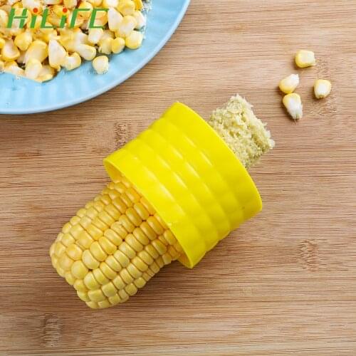 HILIFE Kitchen Cob Remover Cob Cutter Corn Shaver Peeler Corn Stripper Cutter Protecting Hand Gadgets Practical