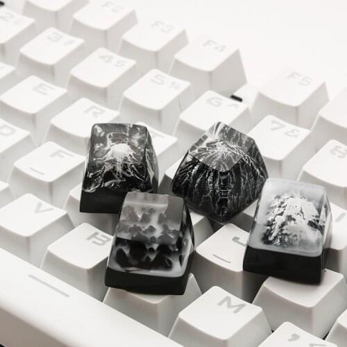 Custom Resin Keycaps Are Suitable For Cherry Translucent Handmade Creative Keycaps Are Suitable For Mechanical Game Keyboards