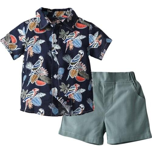 Baby Boys Clothing Sets Cute Summer T-Shirt Cartoon Newborn Baby Boy Casual Clothes Set Denim Outfit Infant Boy Clothes