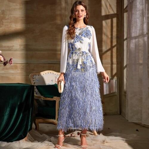 Muslim Fashion Abaya Dubai Hijab Dress Turkey Kaftan Islam Clothing Evening Dresses For Women Robe Longue Musulman De Mode Oman