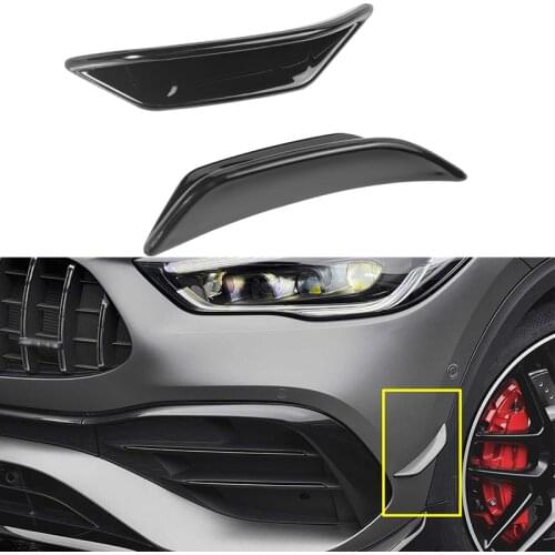 Front Bumper Air Vent Trim Side Fender Car Splitter Canards For Mercedes Benz H247 GLA180 GLA220 GLA250 GLA35 GLA45S AMG 2020